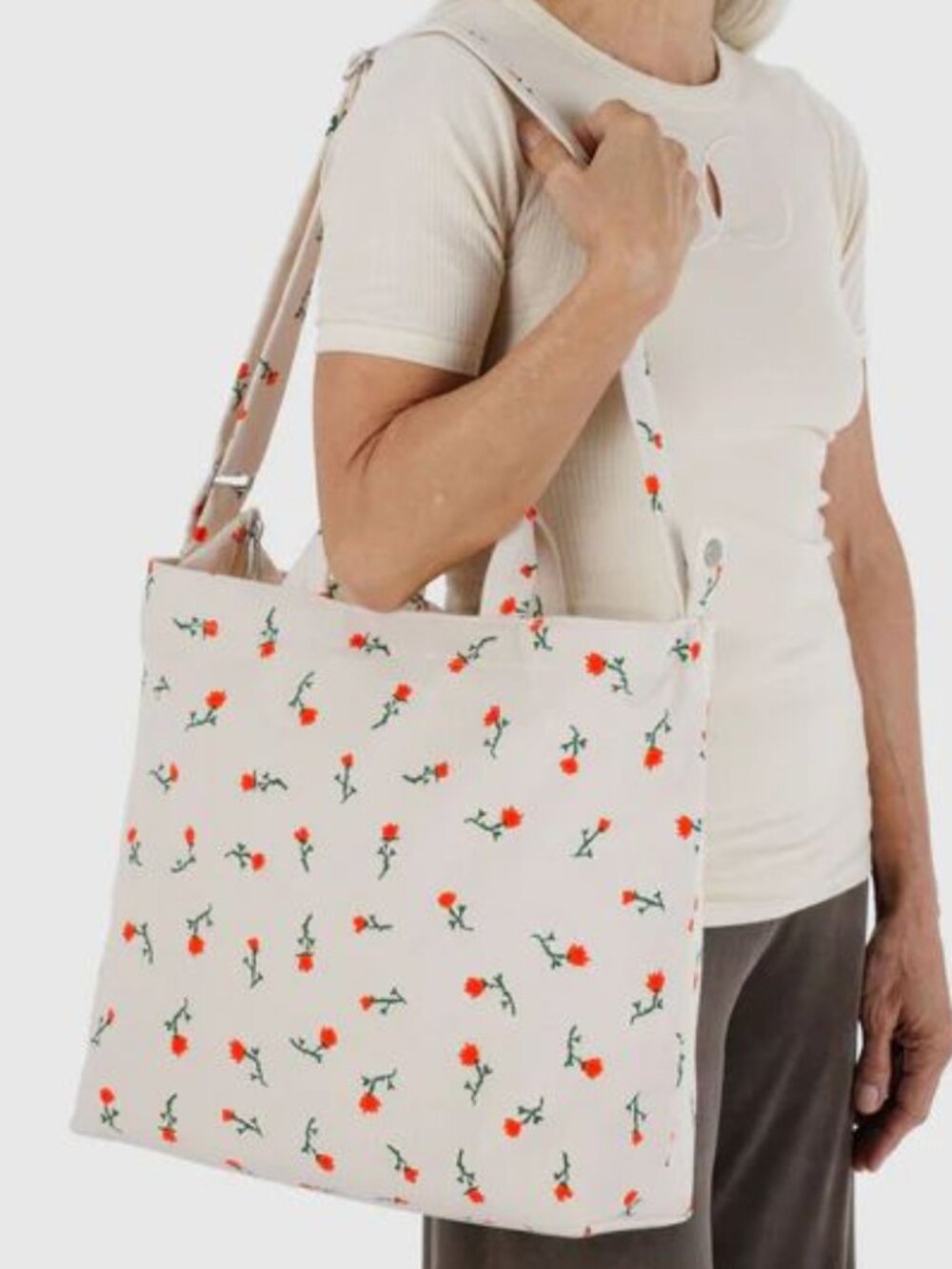 NWT Baggu Horizontal Zip Duck Bag - Painted Wildflower - Picture 3 of 3